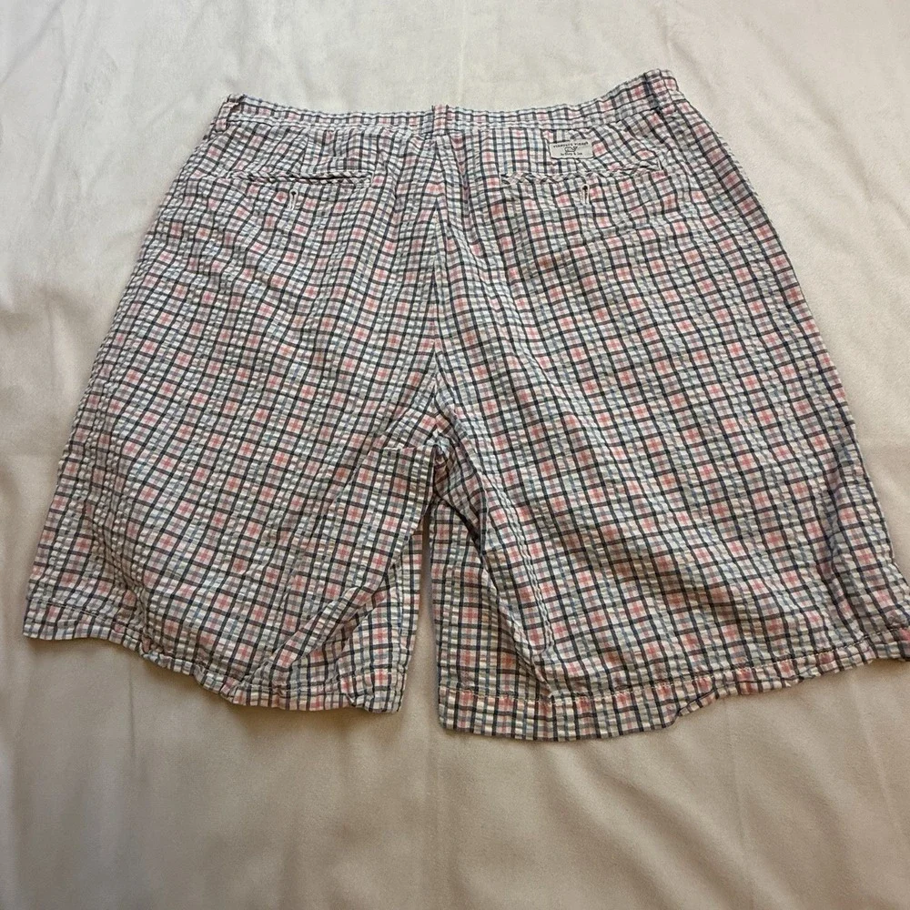 Vineyard Vines Men's Chino Club Short Size 34 Multicolor Plaid Blue Pink‎ White - Picture 7 of 9